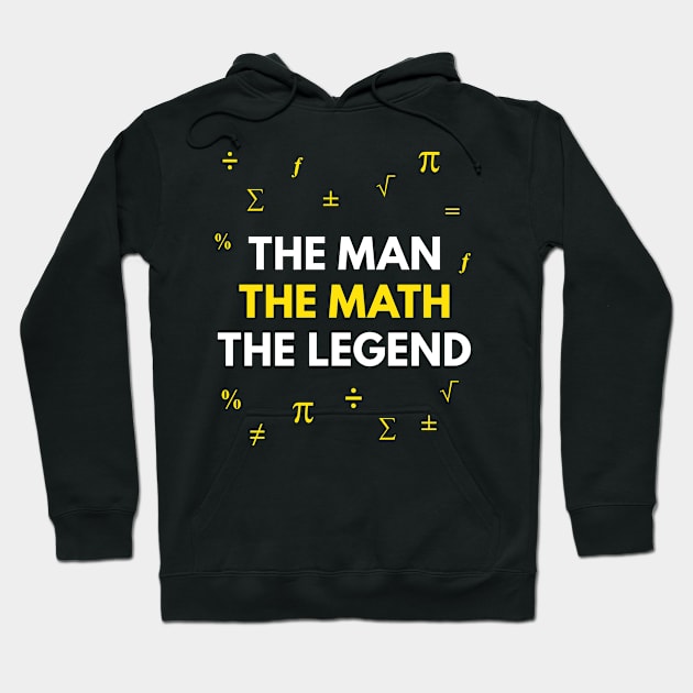 Funny Math Legend Hoodie by sqwear